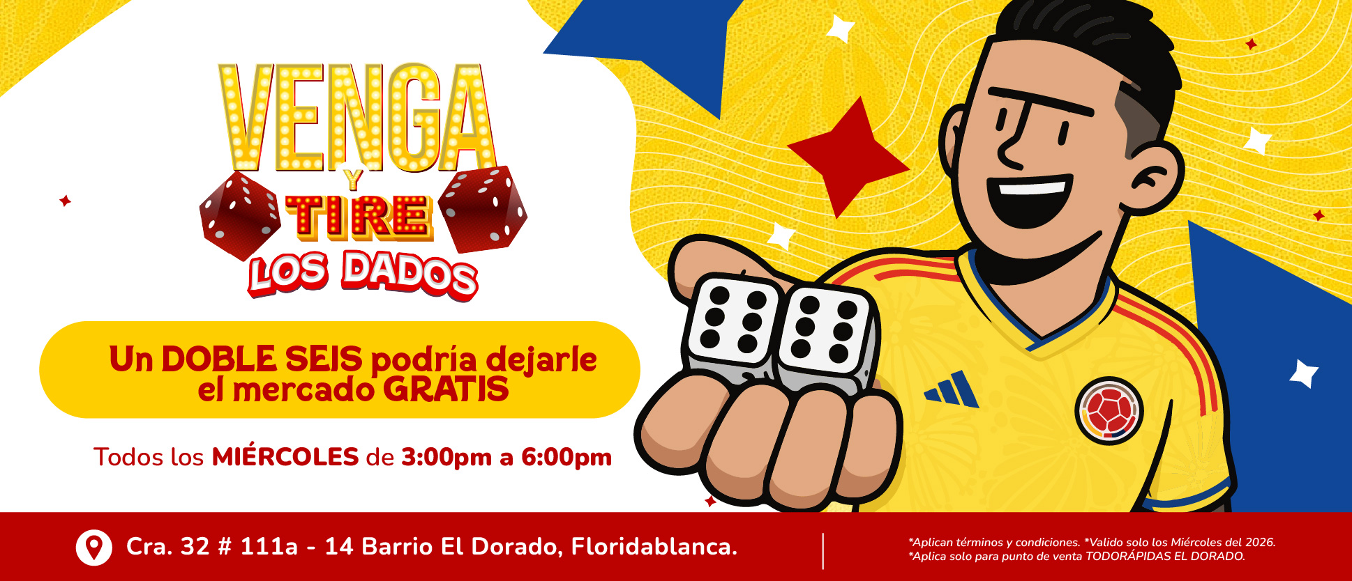Venga y tire los dados