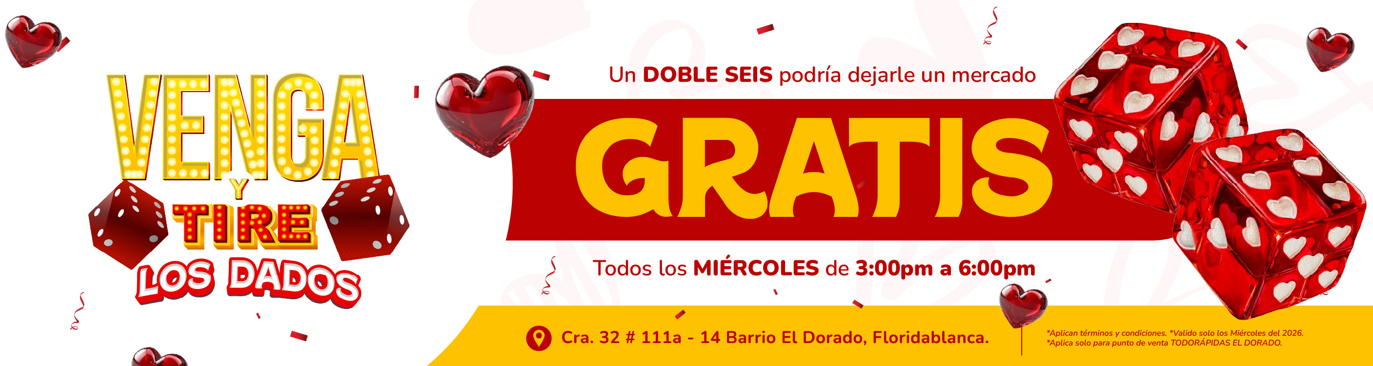 Venga y tire los dados