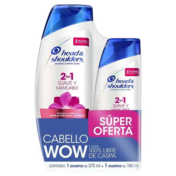 Shampoo + Acondicionador Suave&Manejable 2en1 H&S
