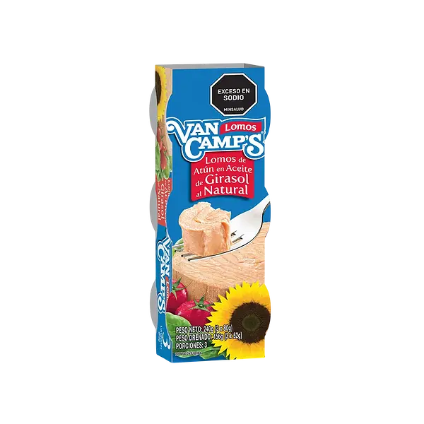 Atun Lomos En Aceite Azul Tripack VanCamp's