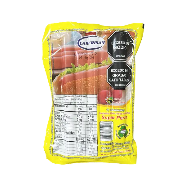 Salchicha Super Carfrisan 