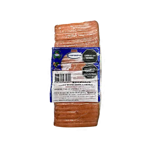 Mortadela Sandwich Carfrisan Bloque