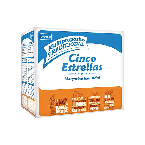 Margarina Industrial Cinco Estrellas