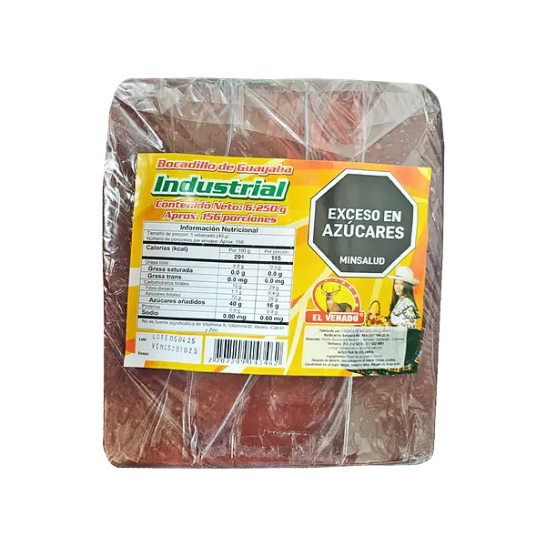 Bocadillo Industrial Grande El Venado