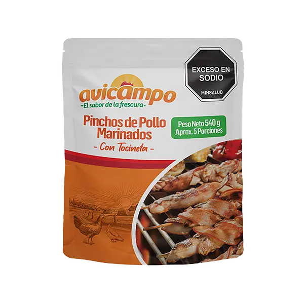 Pincho Pollo Con Tocineta Avicampo 