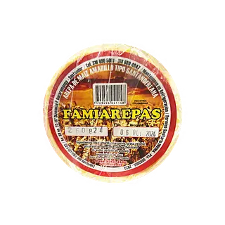 Arepa Maiz Amarillo Famiarepa