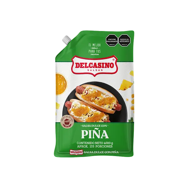 Salsa De Piña Galon Bolsa Delcasino