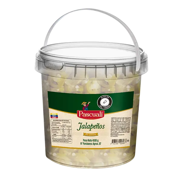 Jalapeños En Rodajas Galon Pascuali