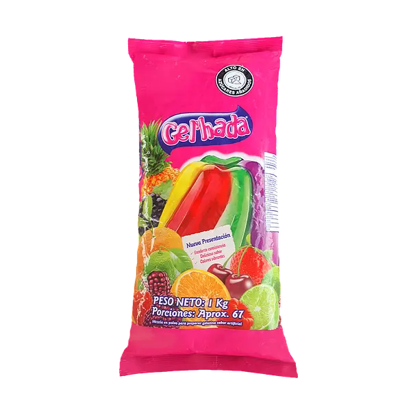 Gelatina Institucional Fresa Gelhada
