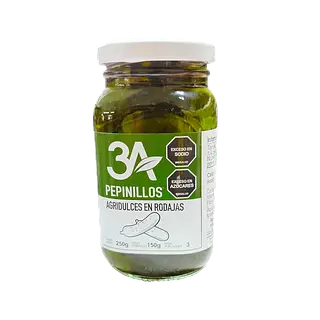 Pepinillos Agridulces Tajado 3A