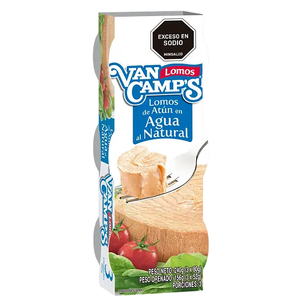 Atun Lomo Agua Blanco Tripack VanCamp's