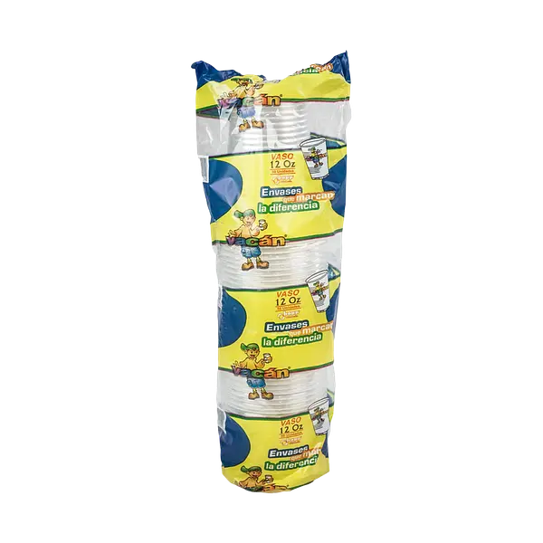Vaso Transparente 12 oz Vacan