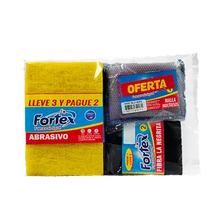Abrasivo+Malla+Negrita Fortex