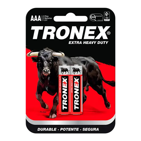 Bateria Manganeso Roja AAA Pequeña Tronex