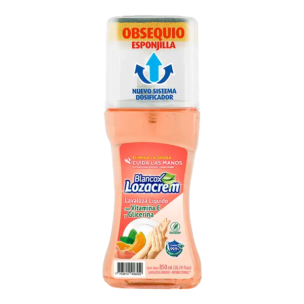 Jabon Liquido Frasco+Esponja Vitamina E Lozacrem