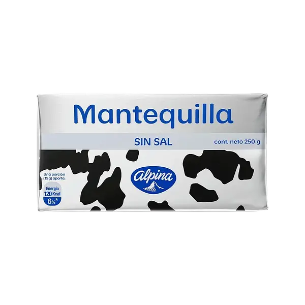 Mantequilla Sin Sal Azul Alpina 