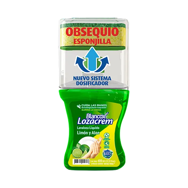 Jabon Liquido Frasco+Esponja Lozacrem