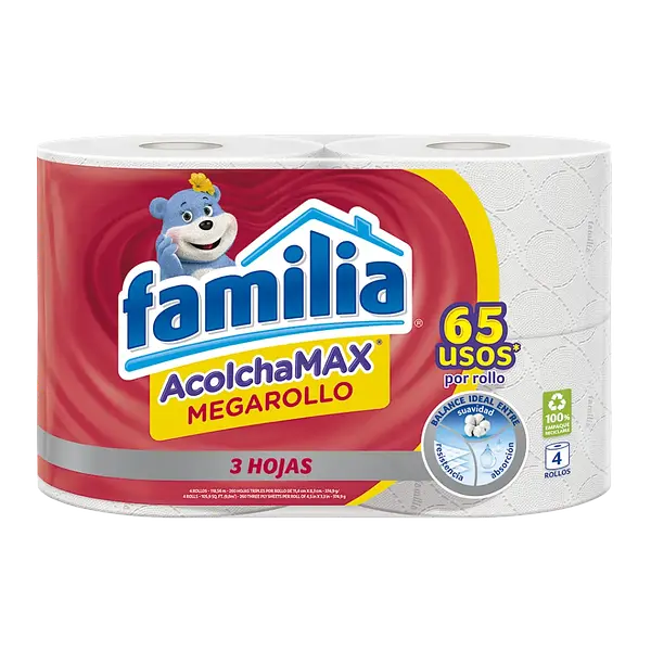 Papel Higienico Acolchamax Megarollo Familia