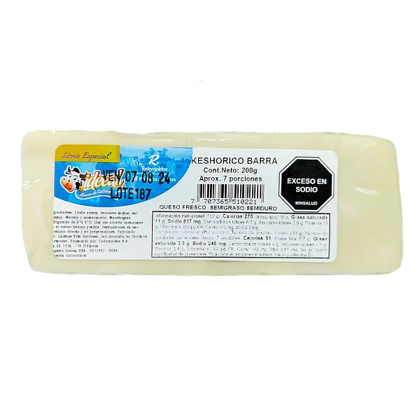 Queso Ideeal Keshorico Barra