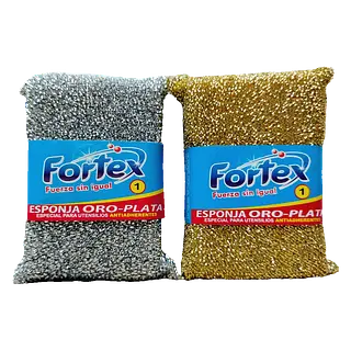 Esponja Oro/Plata Fortex
