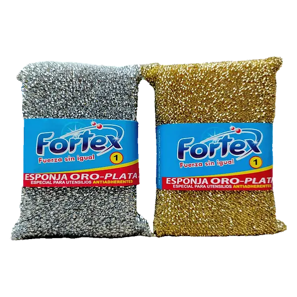 Esponja Oro/Plata Fortex