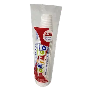 Vaso Blanco 2.25 oz Domingo