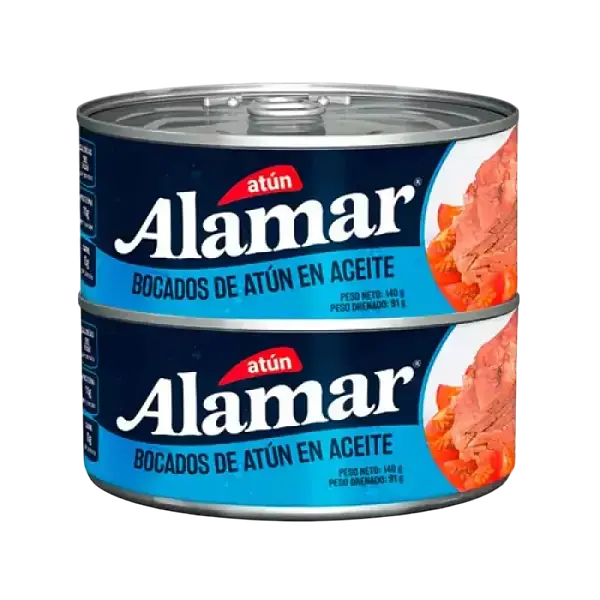 Atun Bocados Aceite Alamar
