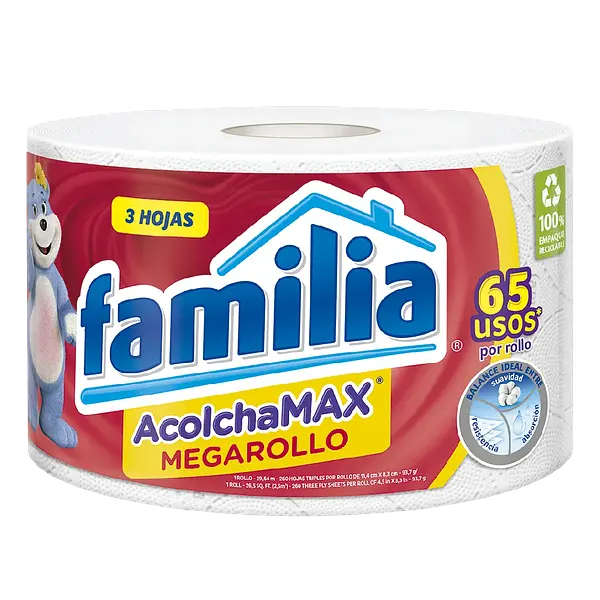 Papel Higienico Acolchamax Megarollo Familia