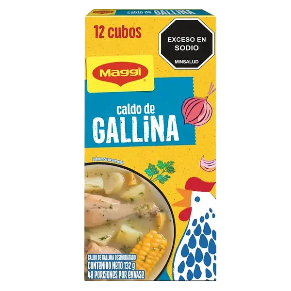 Caldo de Gallina Cajetilla Maggi