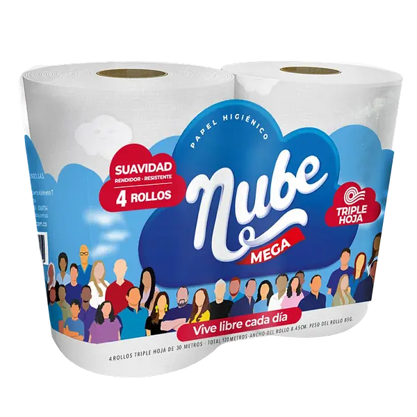 Papel Higienico Mega TripleHoja Nube