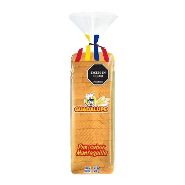 Pan Tajado Mantequilla Guadalupe