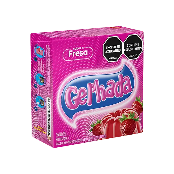 Gelatina De Fresa Gelhada