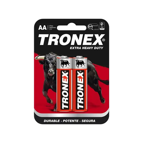 Bateria Manganeso Roja AA Dedo Tronex