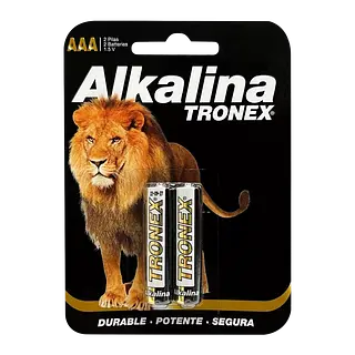 Bateria Alkalina AAA Pequeña Tronex 