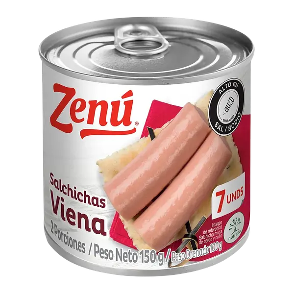 Viena Salchicha Lata Zenu
