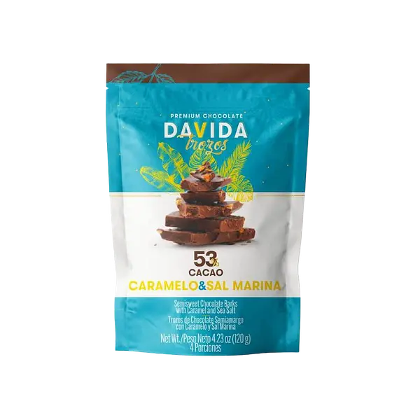 Trozos 53% Cacao Caramelo&Salmarina Davida
