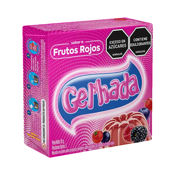 Gelatina De Frambuesa Gelhada