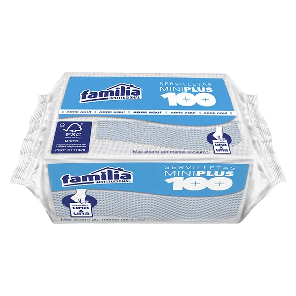 Servilleta Plus x100 Familia