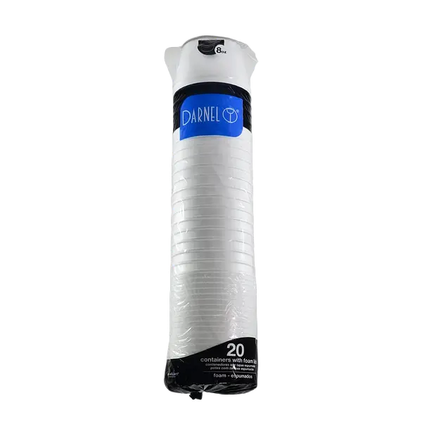 Contenedor Tapa Plastica 8oz Darnel