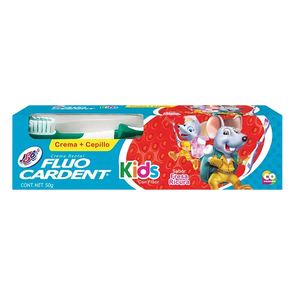 Crema+Cepillo Kids Fluocardent