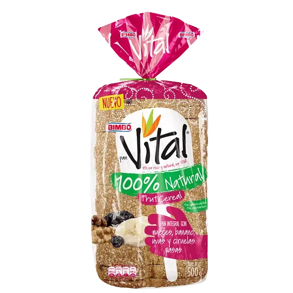 Pan Tajado Vital Multicereal Bimbo 