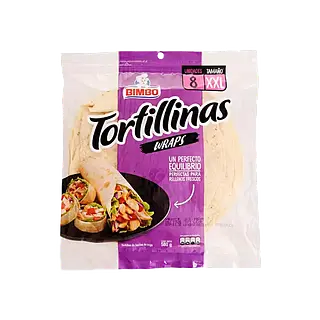 Tortillinas Wrap Talla Xxl Bimbo