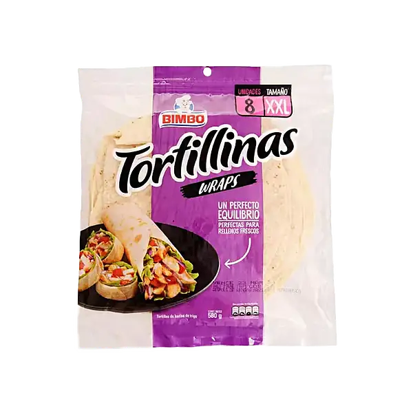 Tortillas Wrap Talla XXL Bimbo