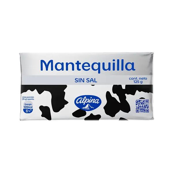 Mantequilla Sin Sal  Azul Alpina