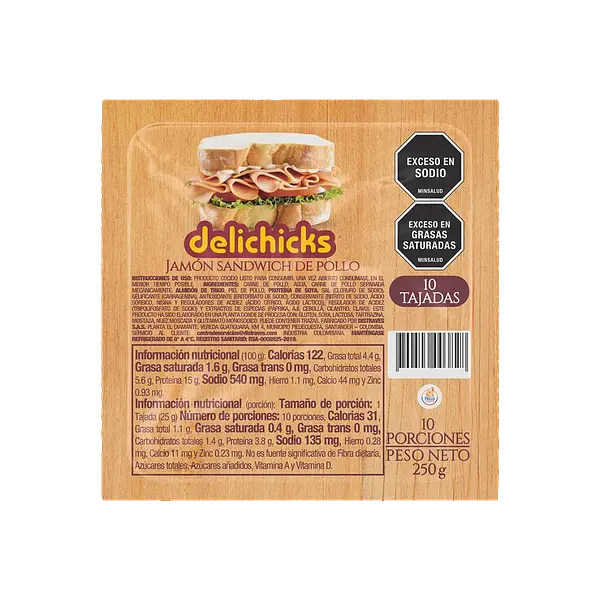 Jamon Sandwich Delichicks 