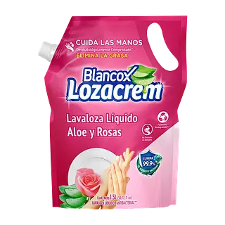 Lava Loza Liquido Aloe Y Rosas Lozacrem
