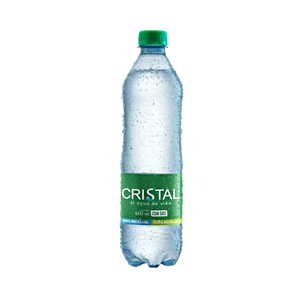 Agua Cristal Con Gas