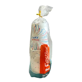 Vaso Carton Bebida Fria 9oz Festival