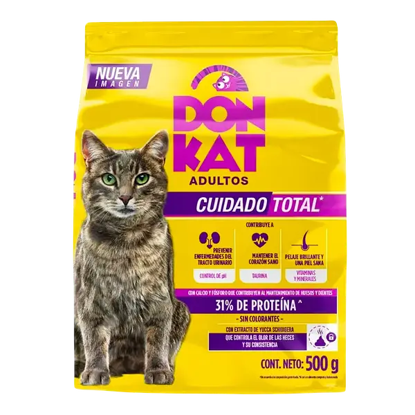 Alimento Para Gatos Adultos (Amarillo) Donkat
