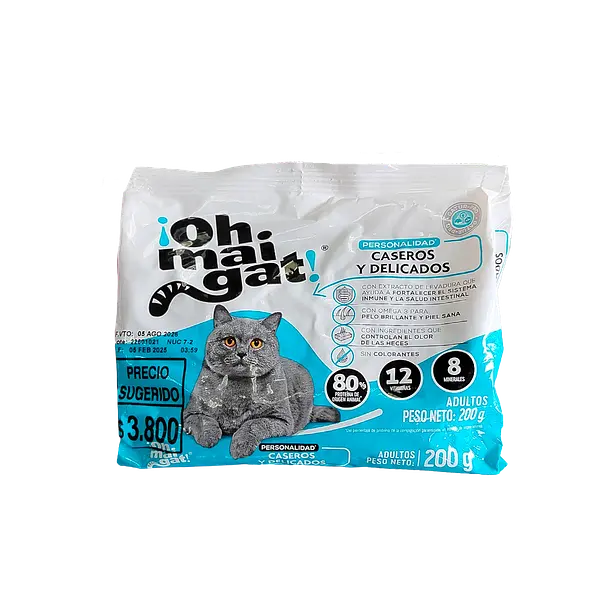 Alimento Para Gato Adultos Caseros (Celeste) Ohmaigat